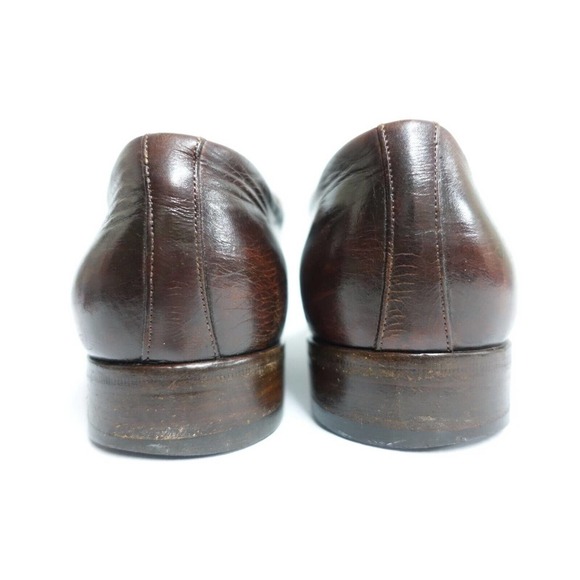 SANTONI Men Dress Shoes Cap-Toe Brown Sz 10.5 D (9.5UK) Oxfords Brogued Italy main image 7